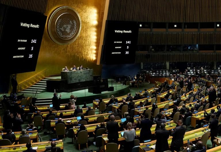 L'Assemblée Générale de l'ONU vote massivement une résolution contre la guerre de la Russie en Ukraine