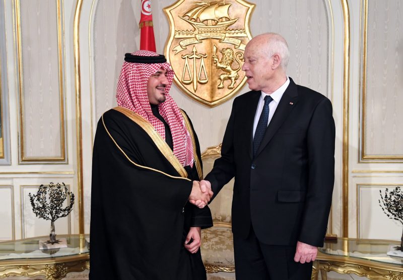 Le président de la république avec le ministre de l'Intérieur saoudien