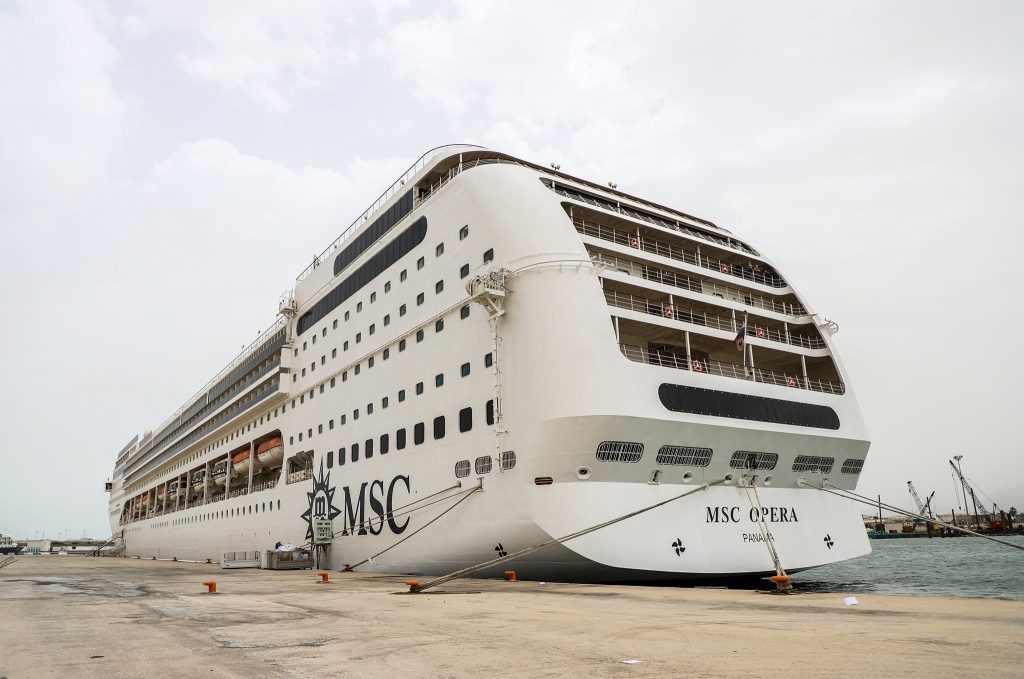 Le bateau de croisière  « MSC OPERA » a accosté jeudi 05 Mai au port de la Goulette, avec à son bord 1626 passagers