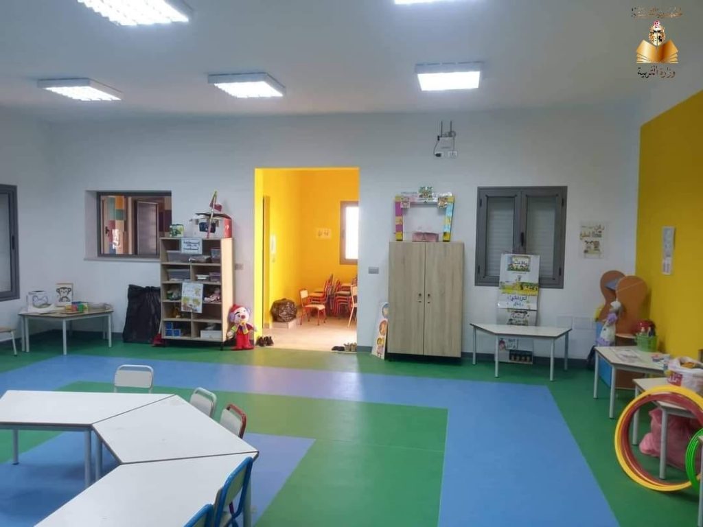 Une classe préparatoire d'une école publique nouvellement aménagée à Sfax.