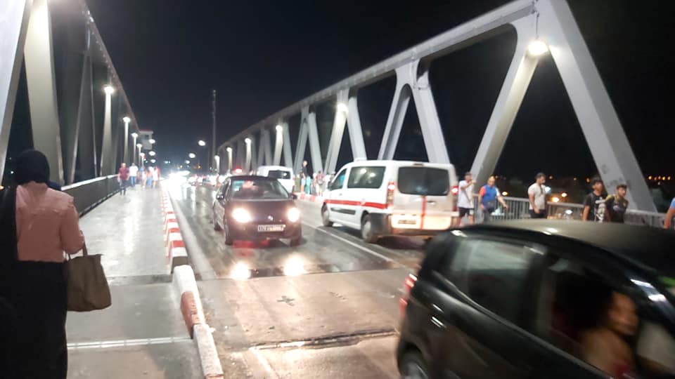 Le pont mobile de Bizerte,  la nuit du jeudi à vendredi...