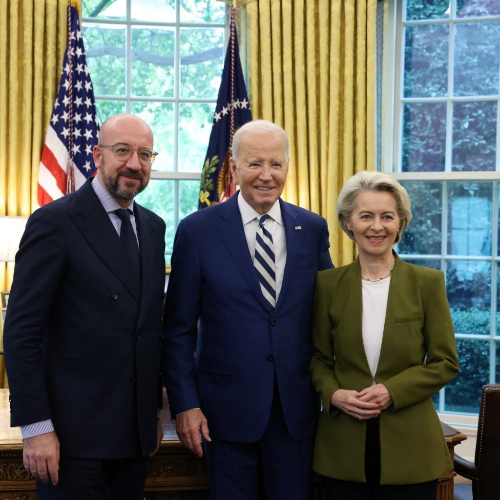 Charles Michel et Ursula Von Der Leyen ont rencontré Joe Biden, le week-end écoulé à Washington DC....