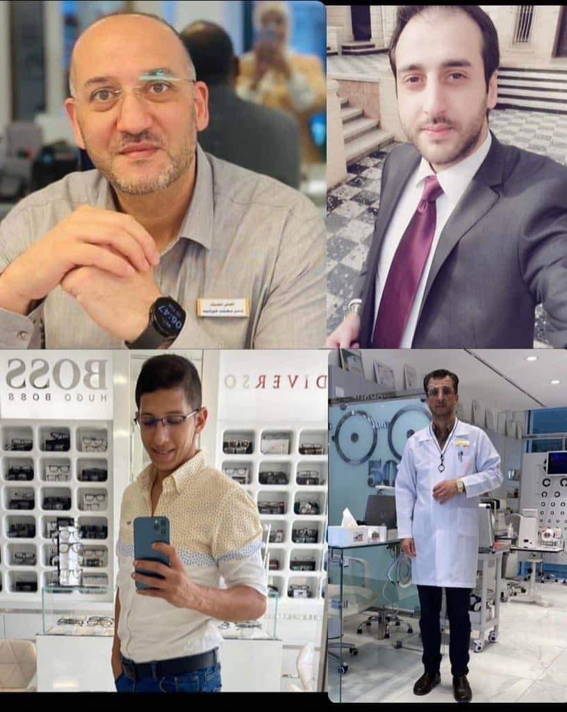 Les frères Omar, Mohamed, Saïd et Amid khorchid, ophtalmologues à Gaza, tous tombés en martyrs avec leur famille sous les bombes israéliennes...
